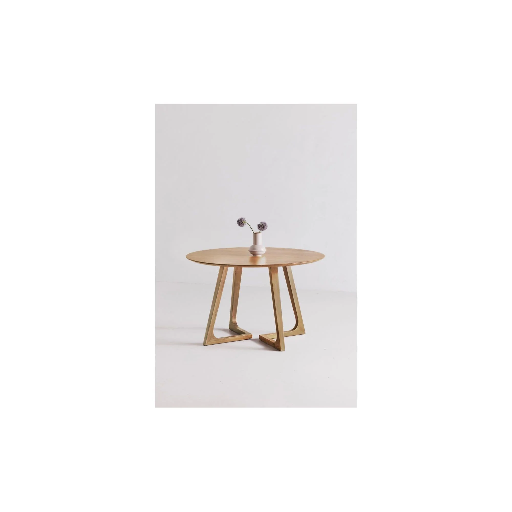 Moe's Home Godenza Round Dining Table Natural Oak - Image 4
