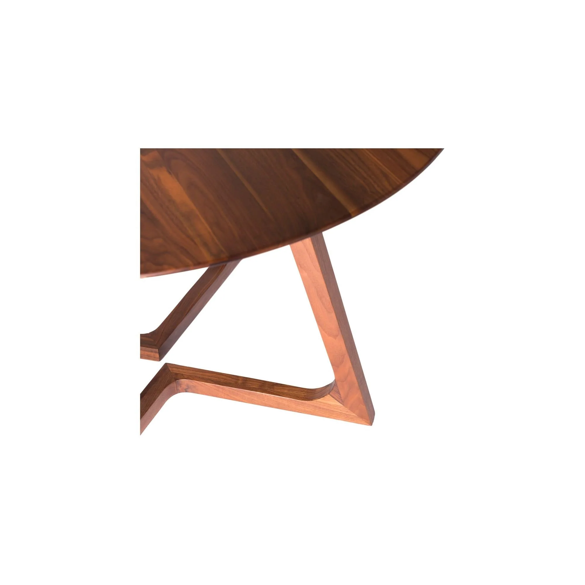 Moe's Home Godenza Round Dining Table Walnut - Image 7
