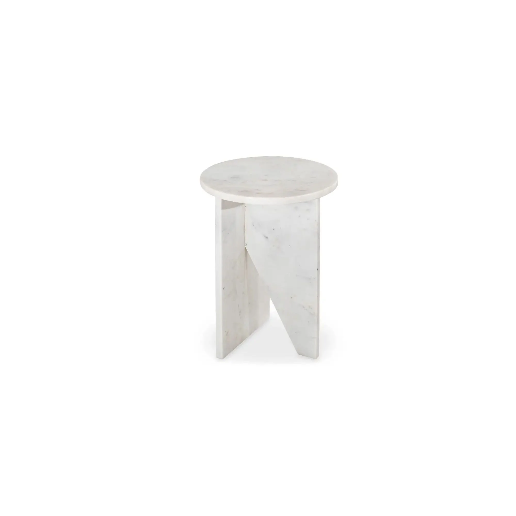Moe's Home Collection Grace White Marble Accent Table - Image 5