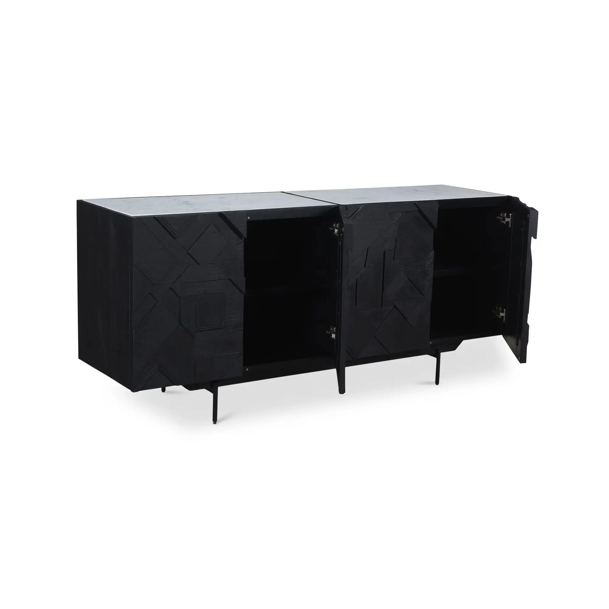 Moe's Home Collection Kattan Black Sideboard - Image 6