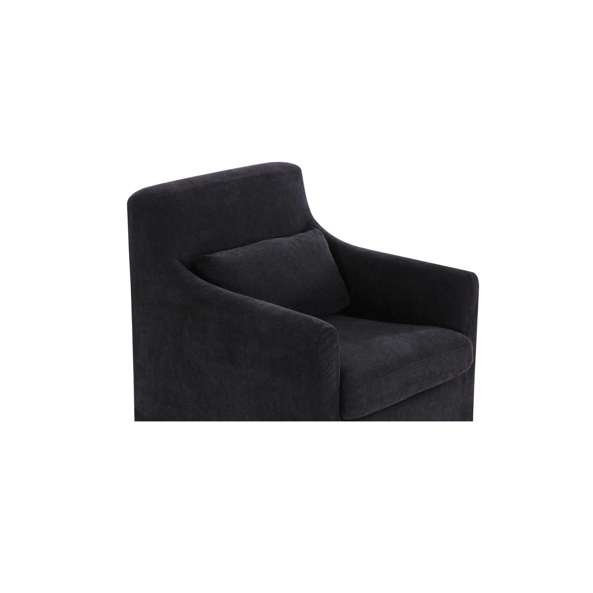 Moe's Home Lydia Slipcover Dining Chair Black - Image 4
