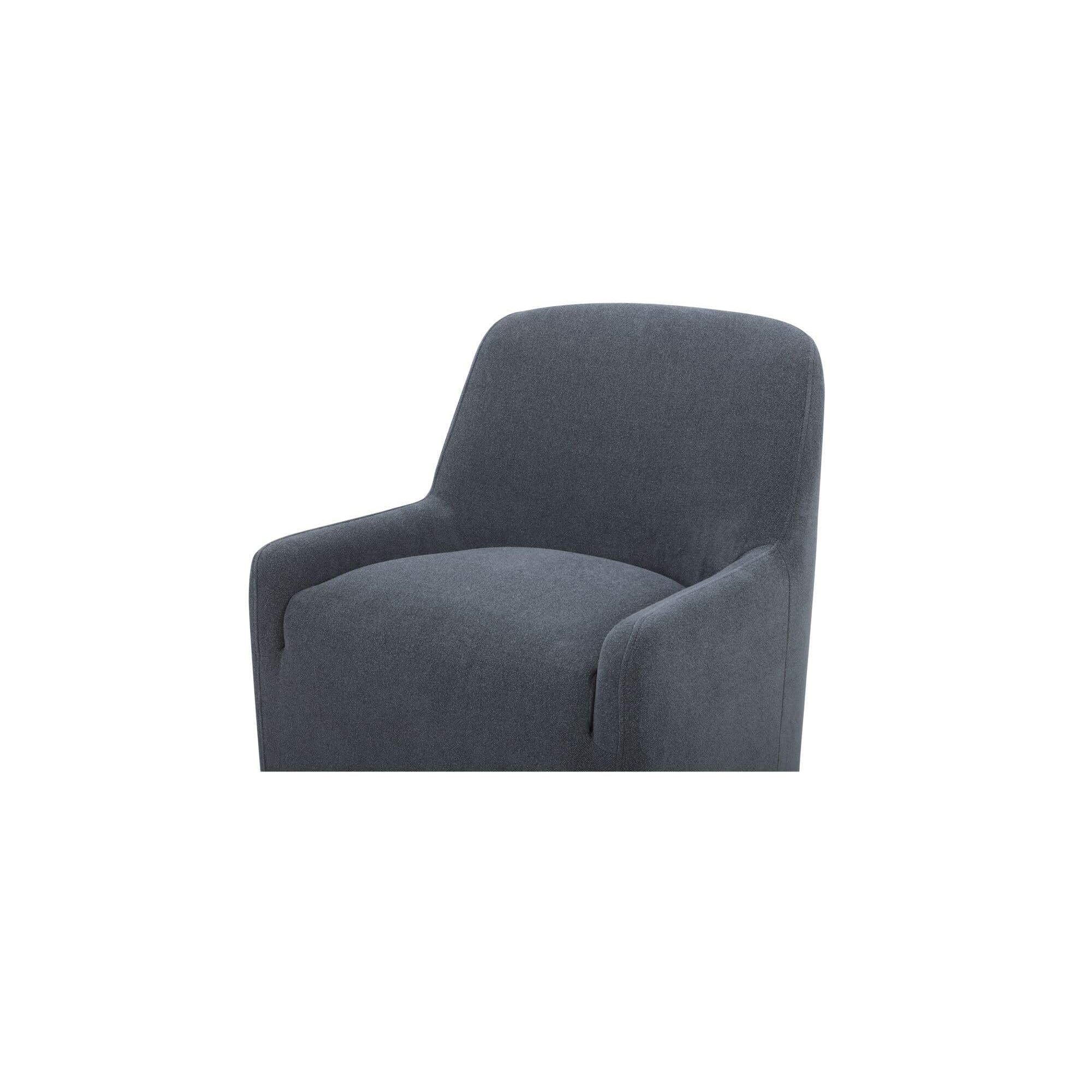 Moe's Home Maisie Rolling Dining Chair Slate Blue - Image 4