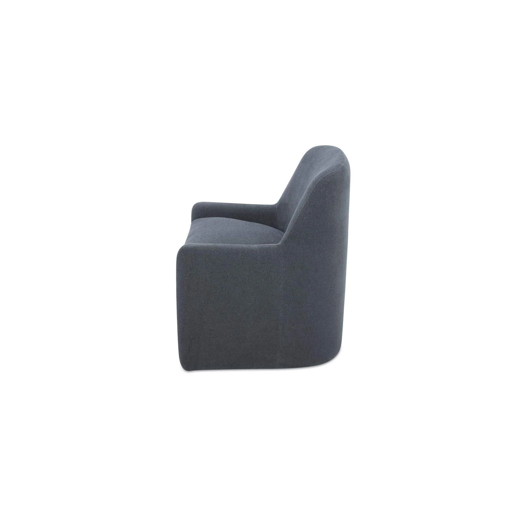 Moe's Home Maisie Rolling Dining Chair Slate Blue - Image 7