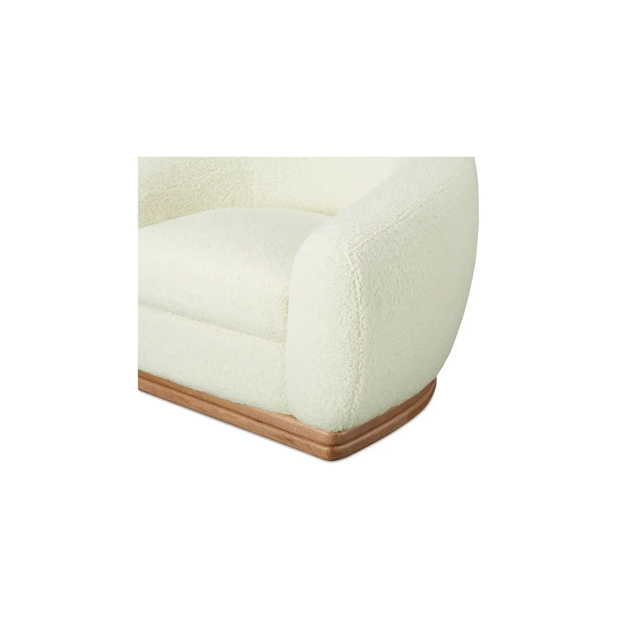 Moe's Home Collection Marlowe Cream Lounge Chair - Image 7