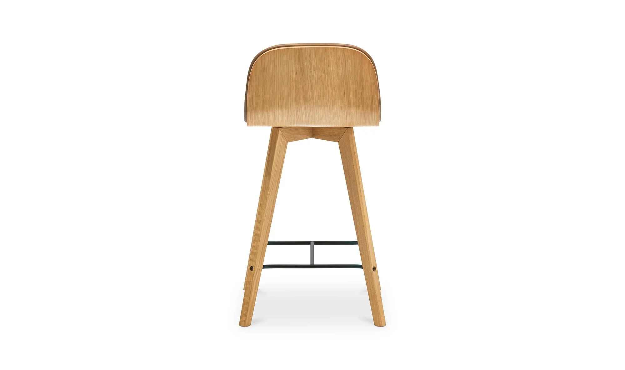 Moe's Home Napoli Leather Counter Stool - Image 6