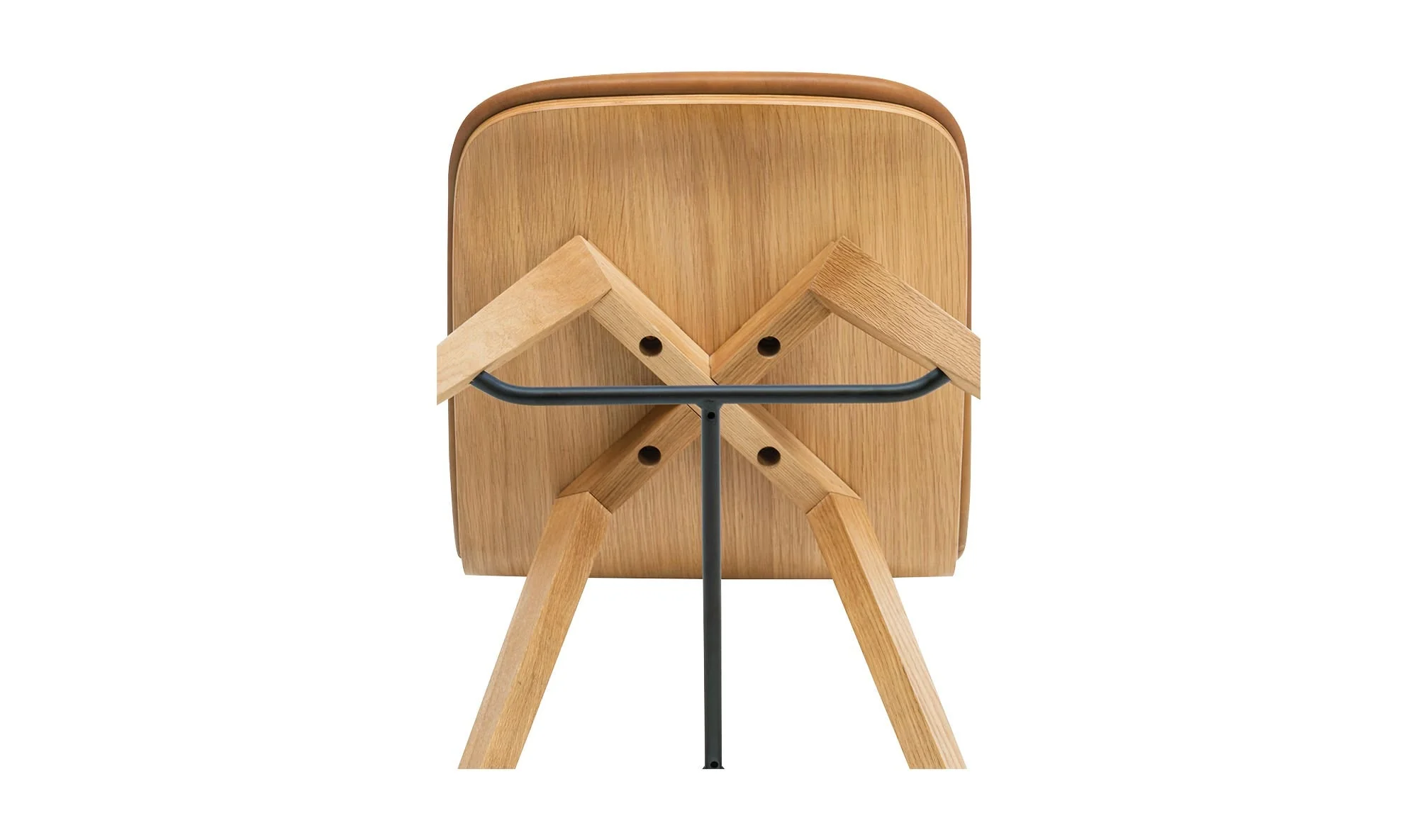 Moe's Home Napoli Leather Counter Stool - Image 9