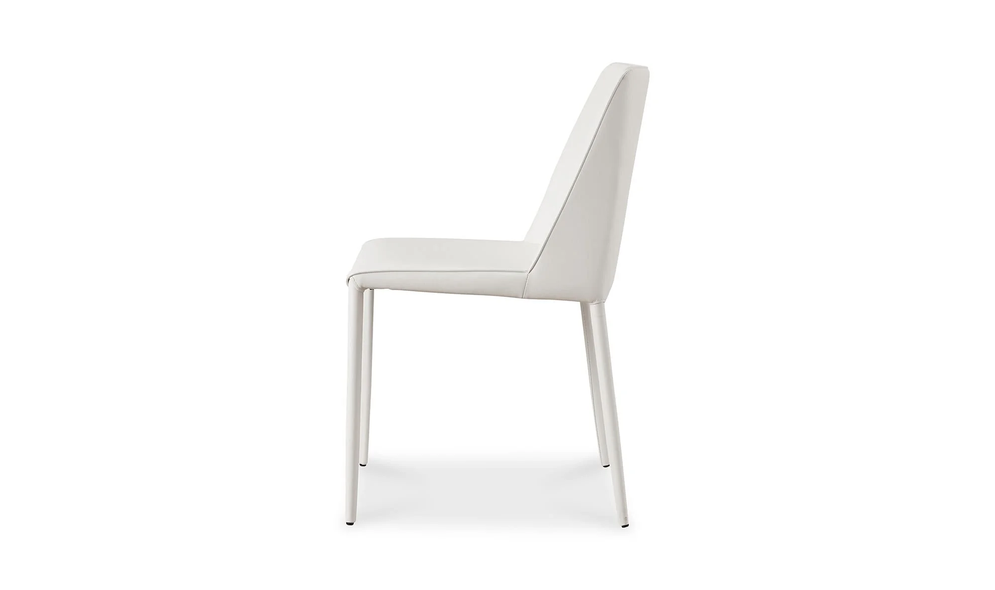 Moe's Home Nora Dining Chair White Vegan Leather - Set Of Two - Image 6