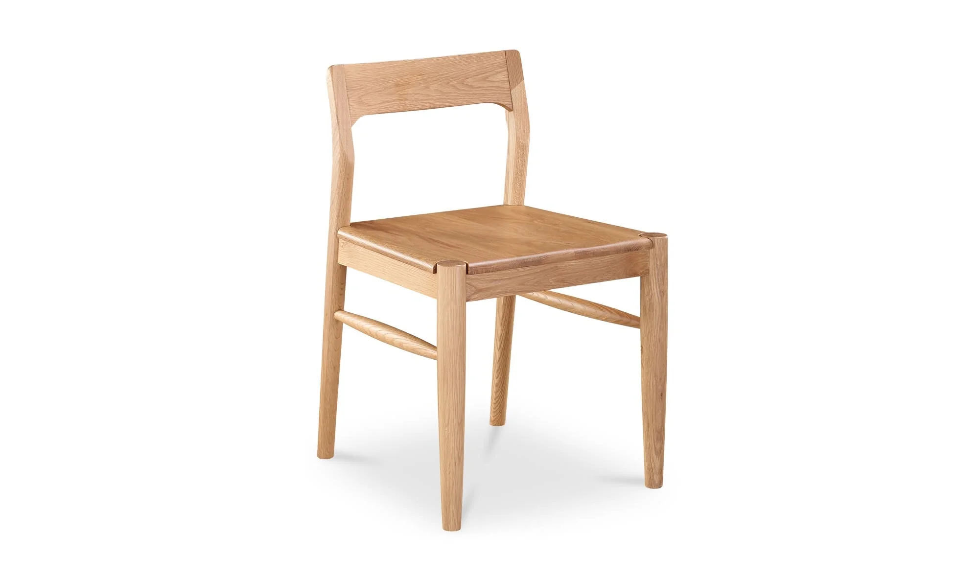 Moe's Home Owing Dining Chair Natural Oak - Set Of Two - Image 6
