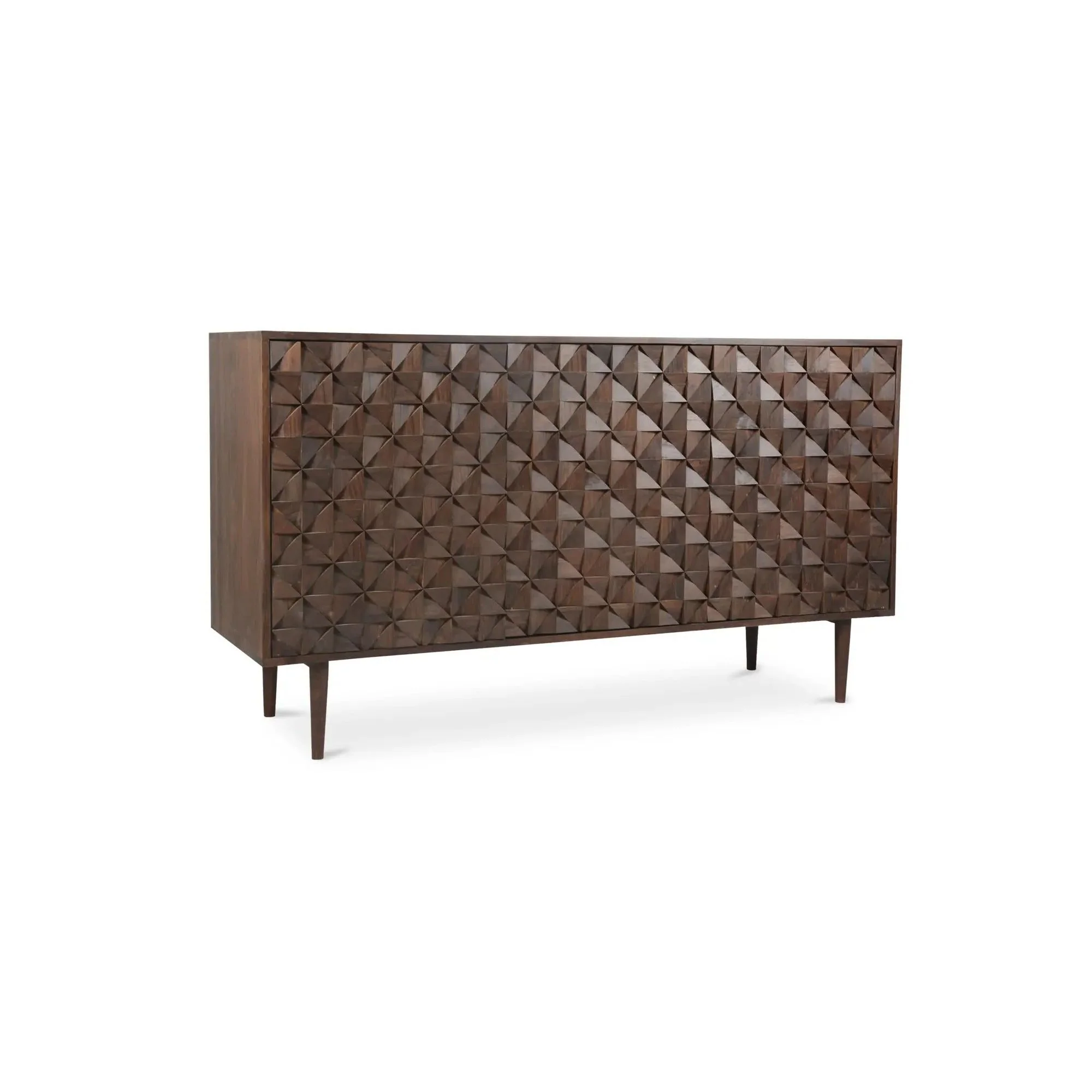 Moe's Home Collection Pablo Dark Brown 3 Door Sideboard - Image 4