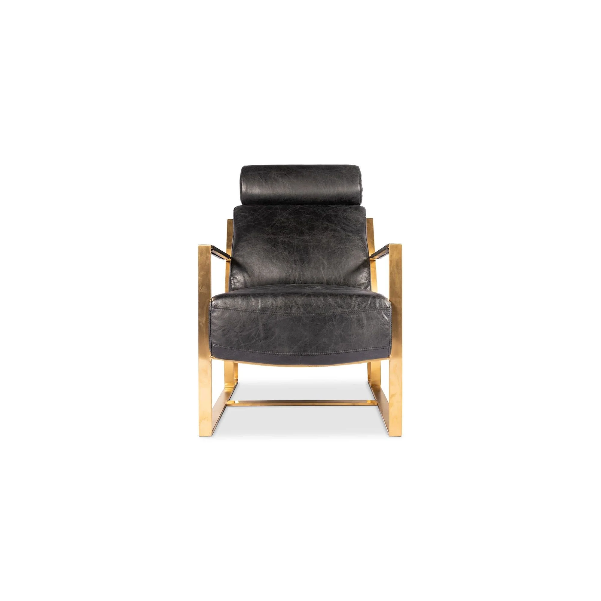 Moe's Home Collection Paradiso Black Leather Chair - Image 2