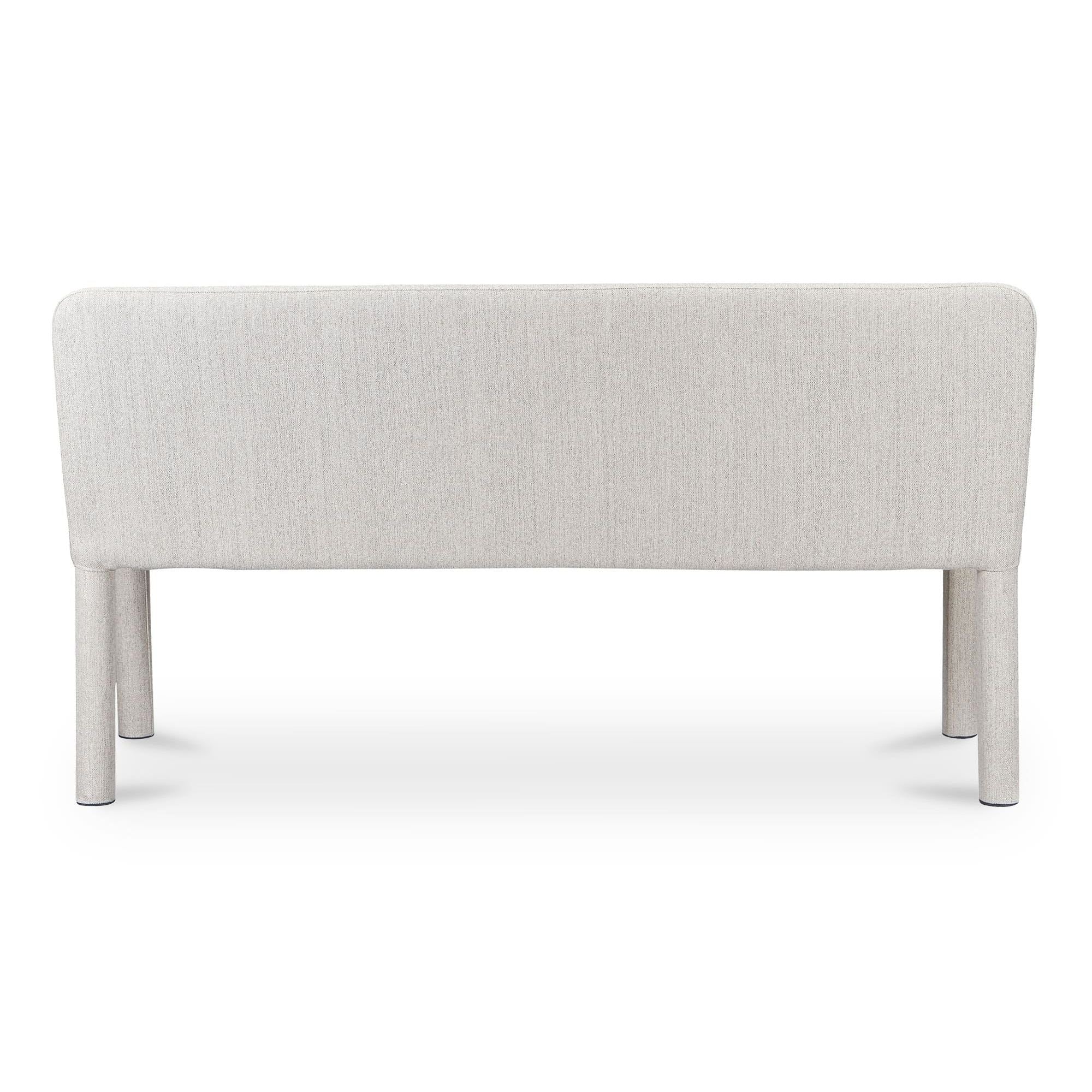Moe's Home Place Dining Banquette Light Grey - Image 7