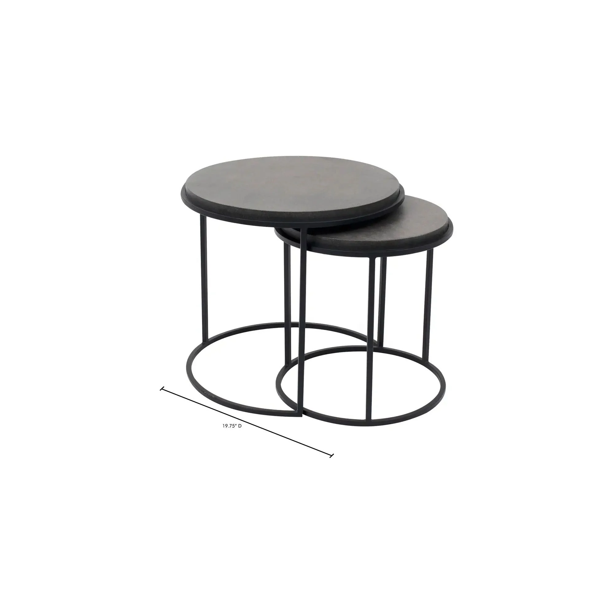 Moe's Home Collection Roost Black Nesting Tables ~ Set Of 2 - Image 10