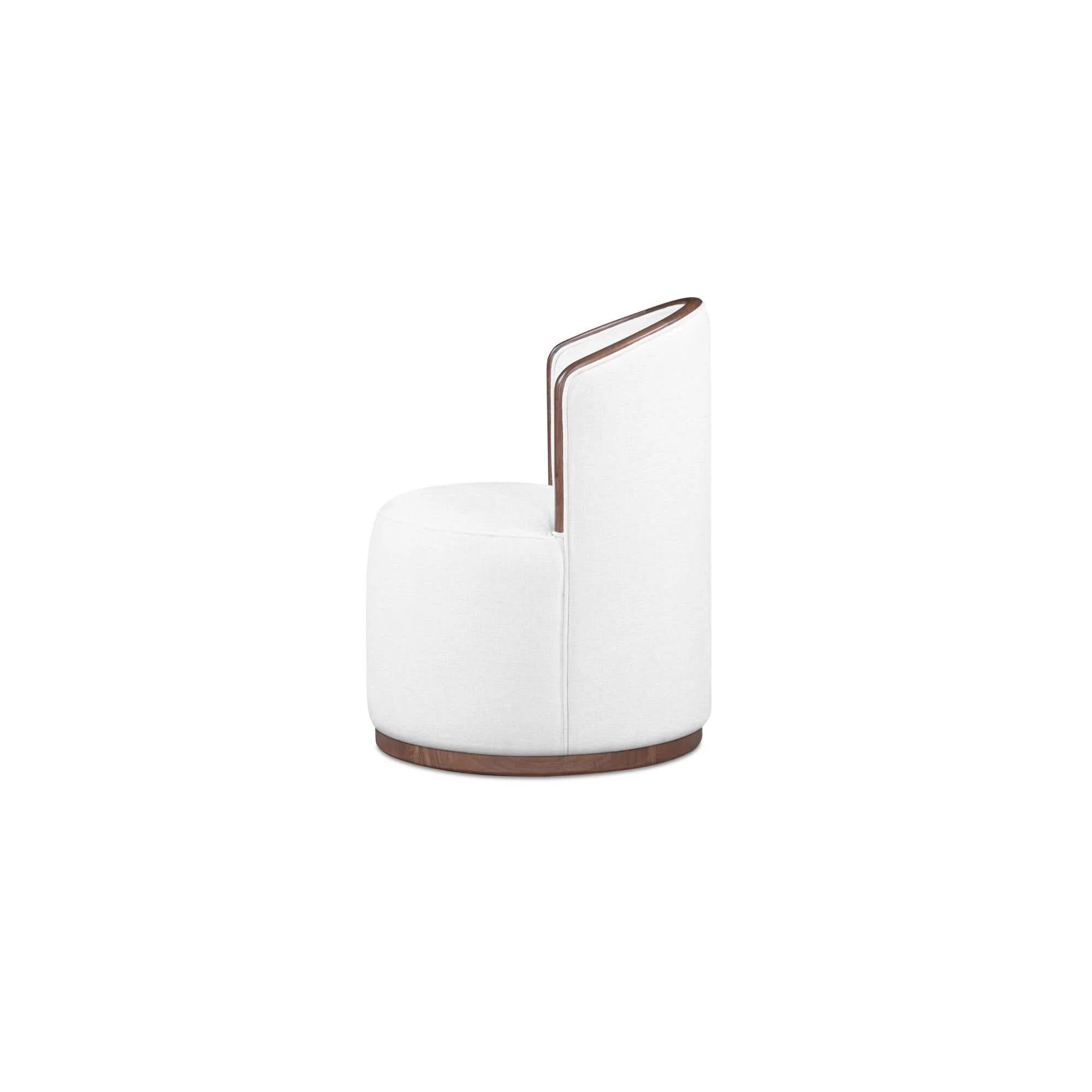 Moe's Home Rossi Swivel Dining Chair Cream - Image 6