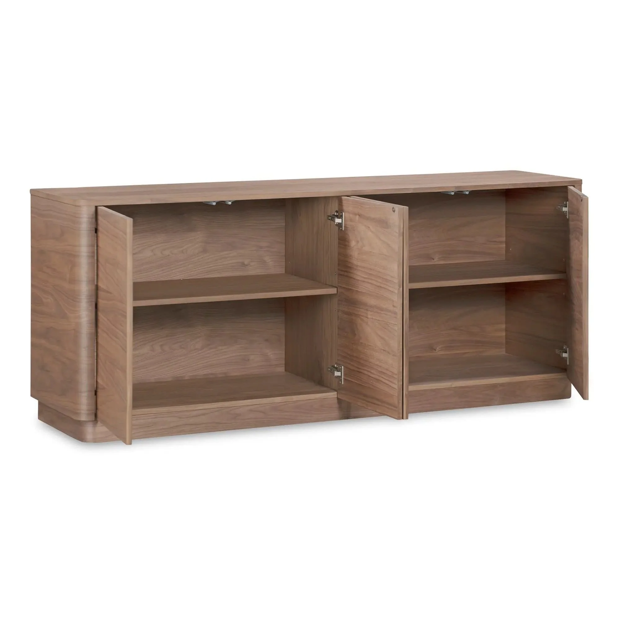 Moe's Home Collection Round Off Walnut Brown Sideboard - Image 8