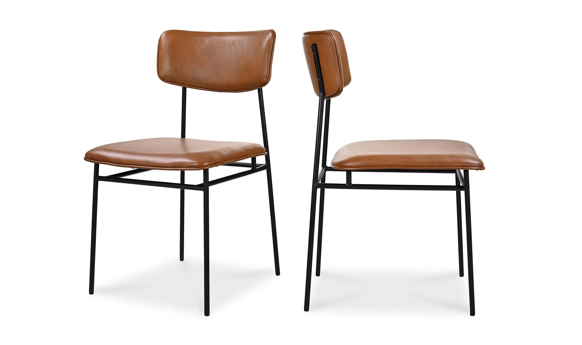 Moe's Home Sailor Dining Chair Brown - Set Of Two