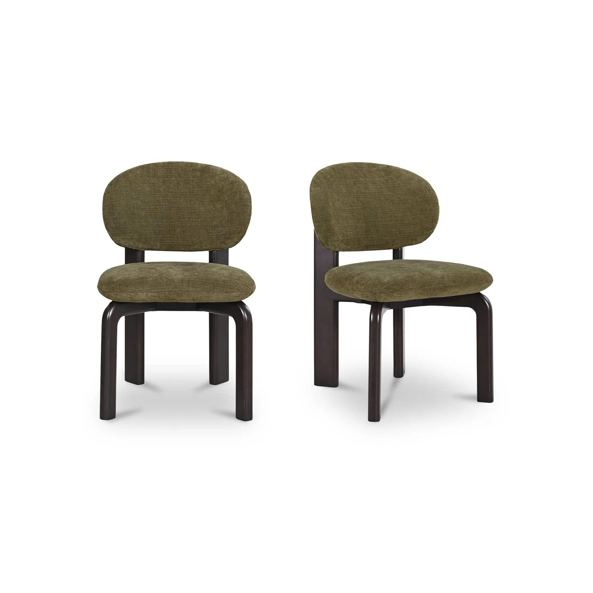 Moe's Home Sami Dining Chair Olive Set of Two