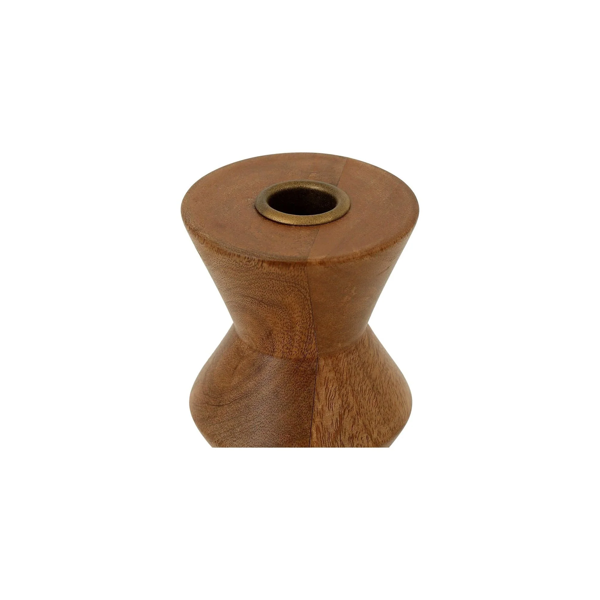 Moe's Home Sequence Small Wooden Candle Holder Brown - Image 5
