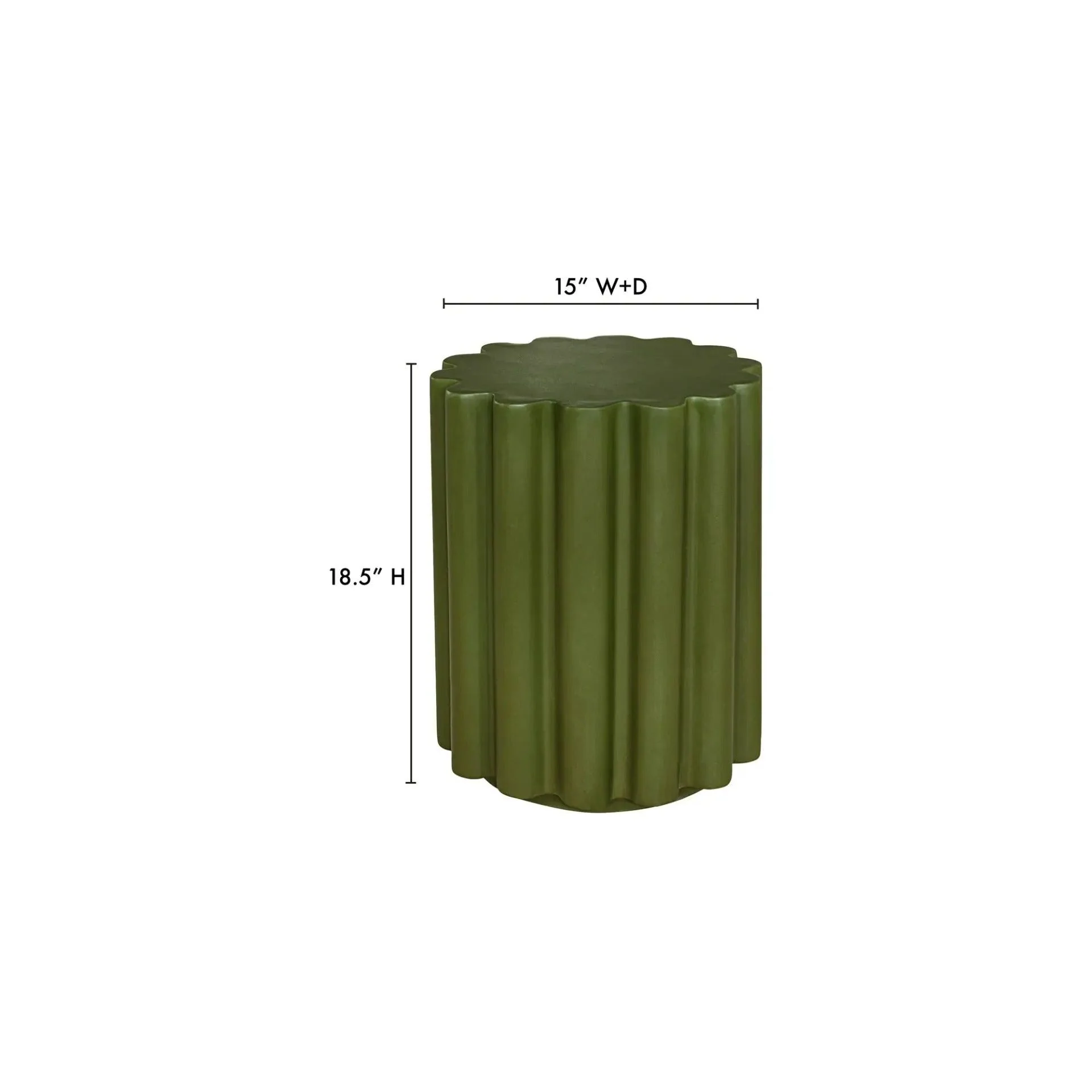 Moe's Home Collection Taffy Green Accent Table - Image 4