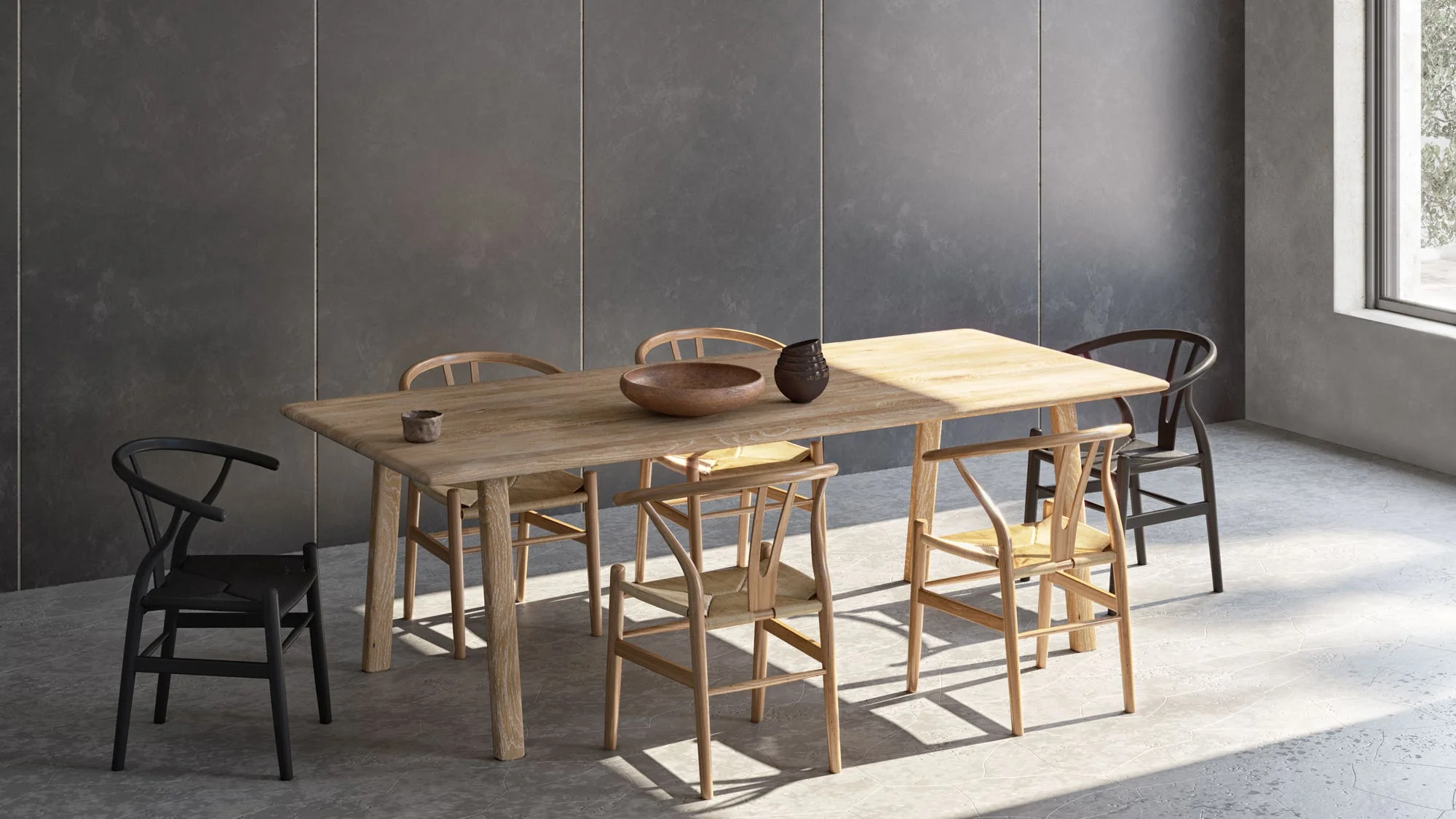 Moe's Home Ventana Dining Chair Natural - Set Of Two - Image 4