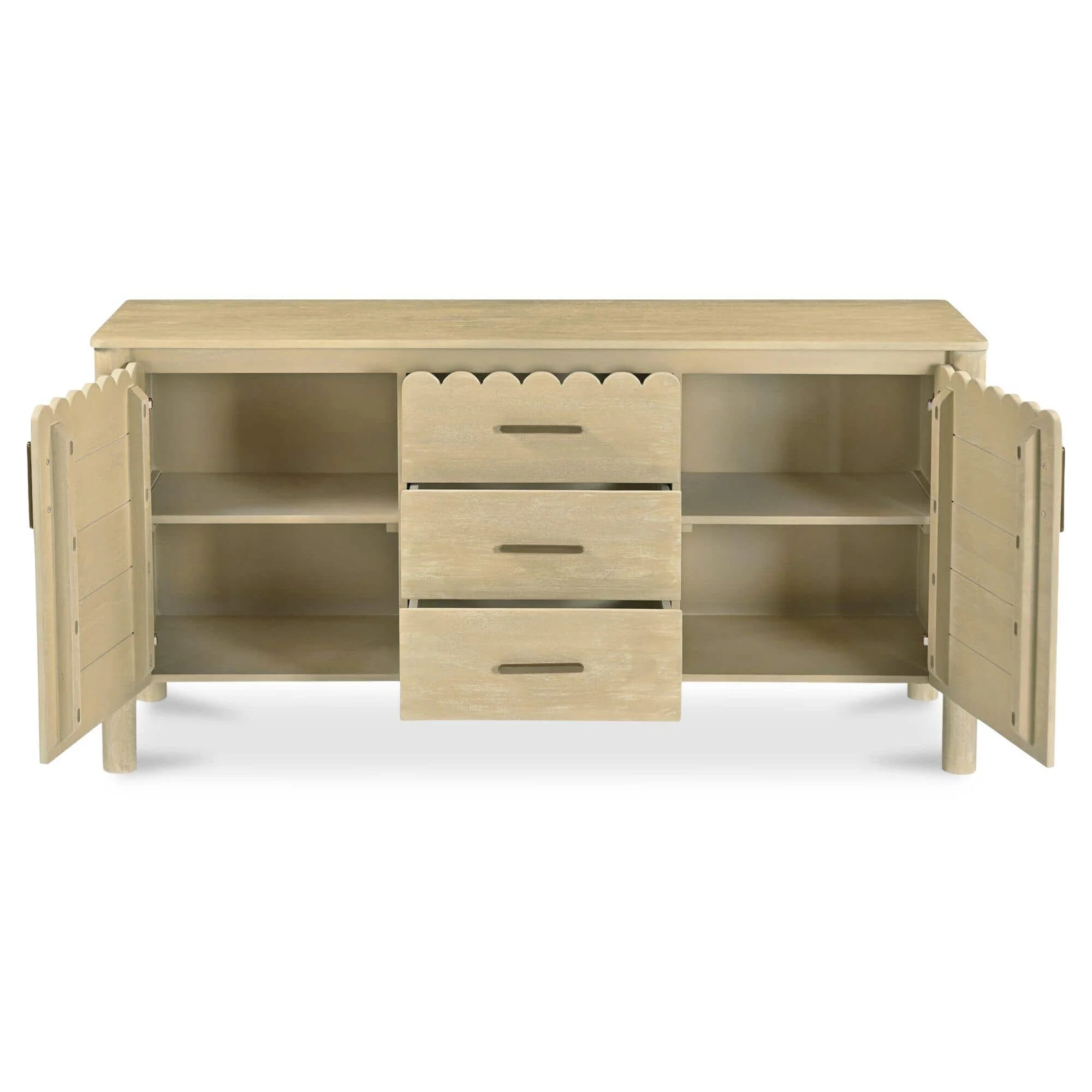 Moe's Home Wiley 3 Drawer Sideboard Natural - Image 10
