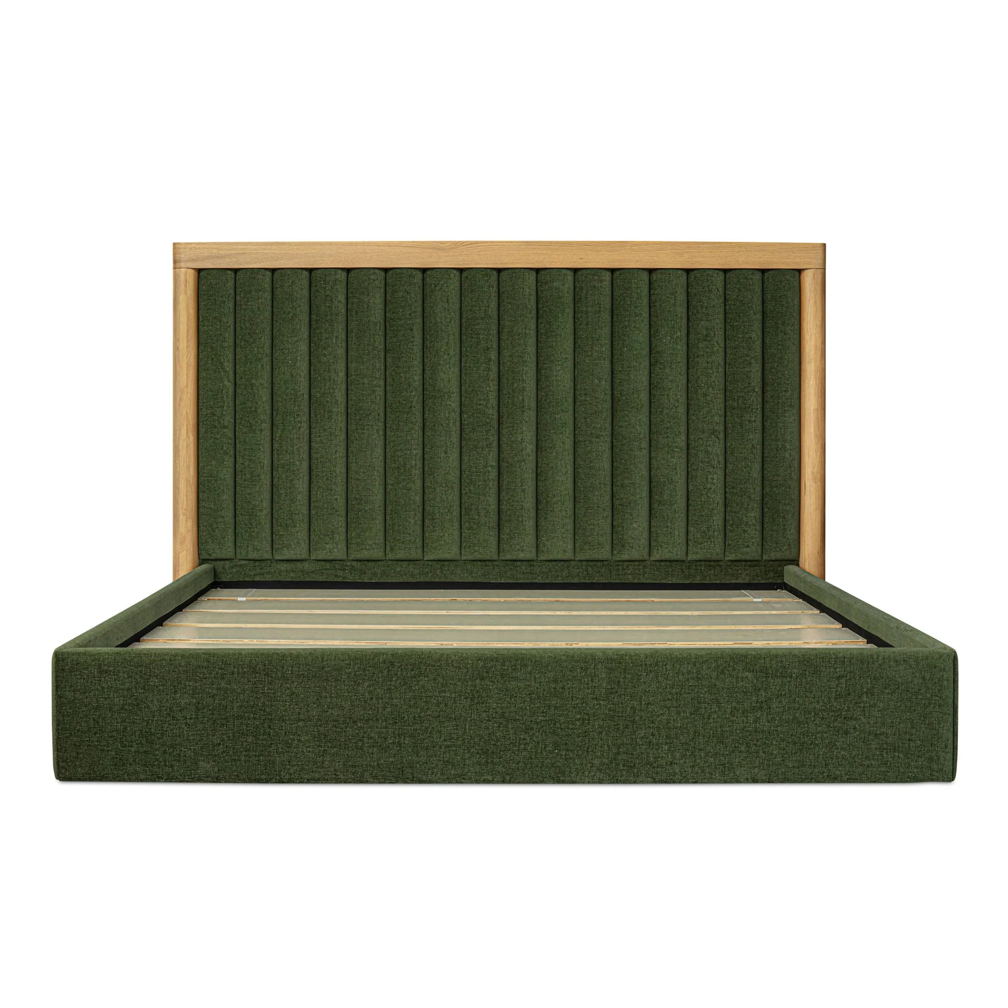 Moe's Home Collection Nina Green Upholstered Queen Size Bed - Image 4