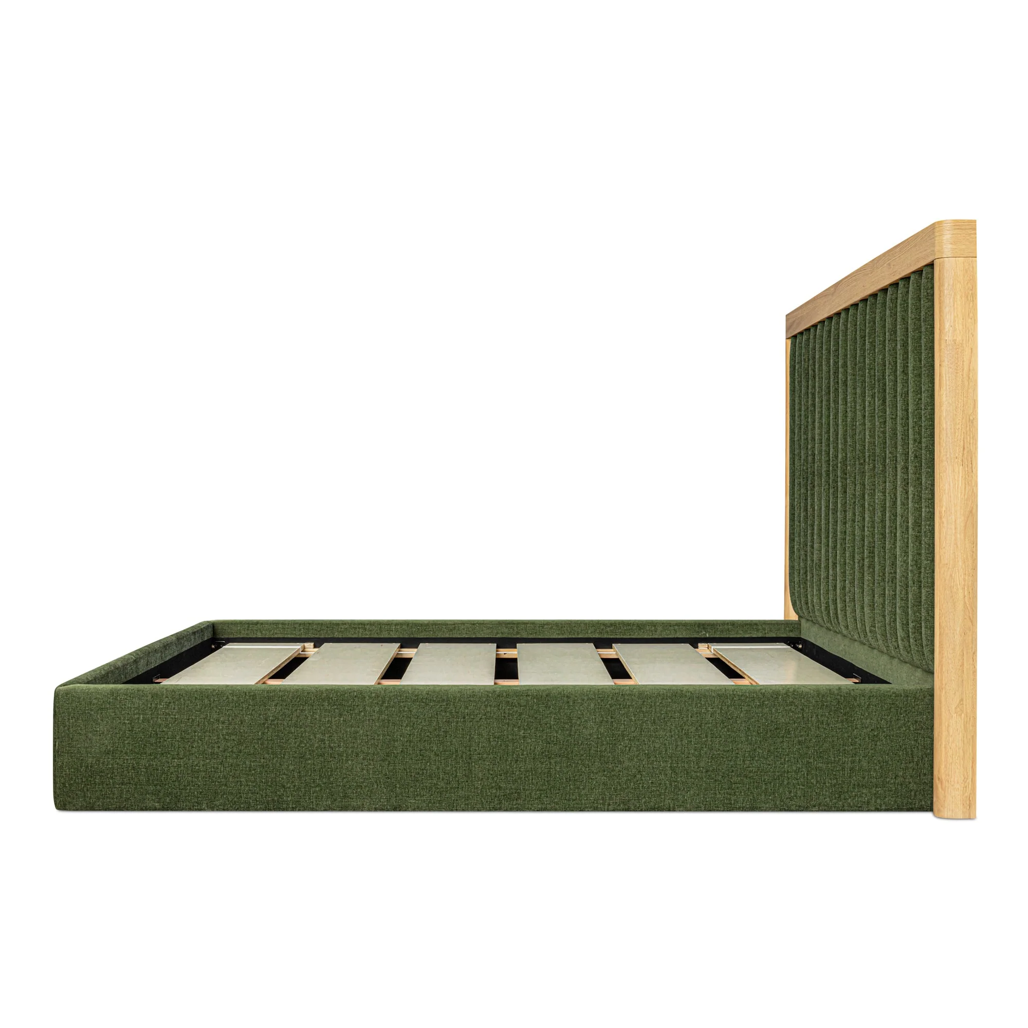 Moe's Home Collection Nina Green Upholstered Queen Size Bed - Image 5