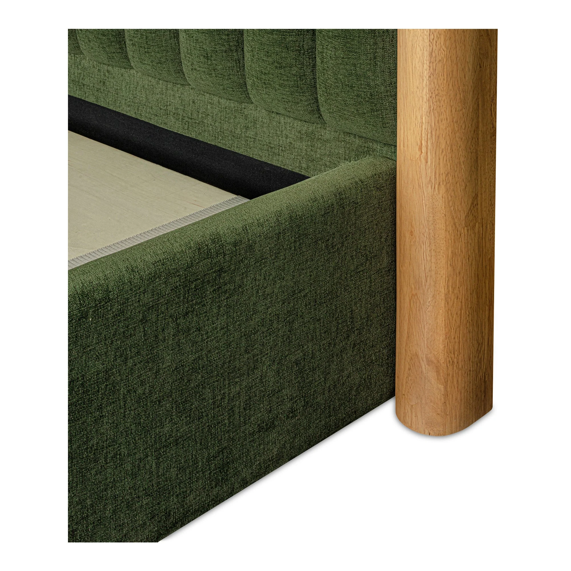 Moe's Home Collection Nina Green Upholstered Queen Size Bed - Image 9