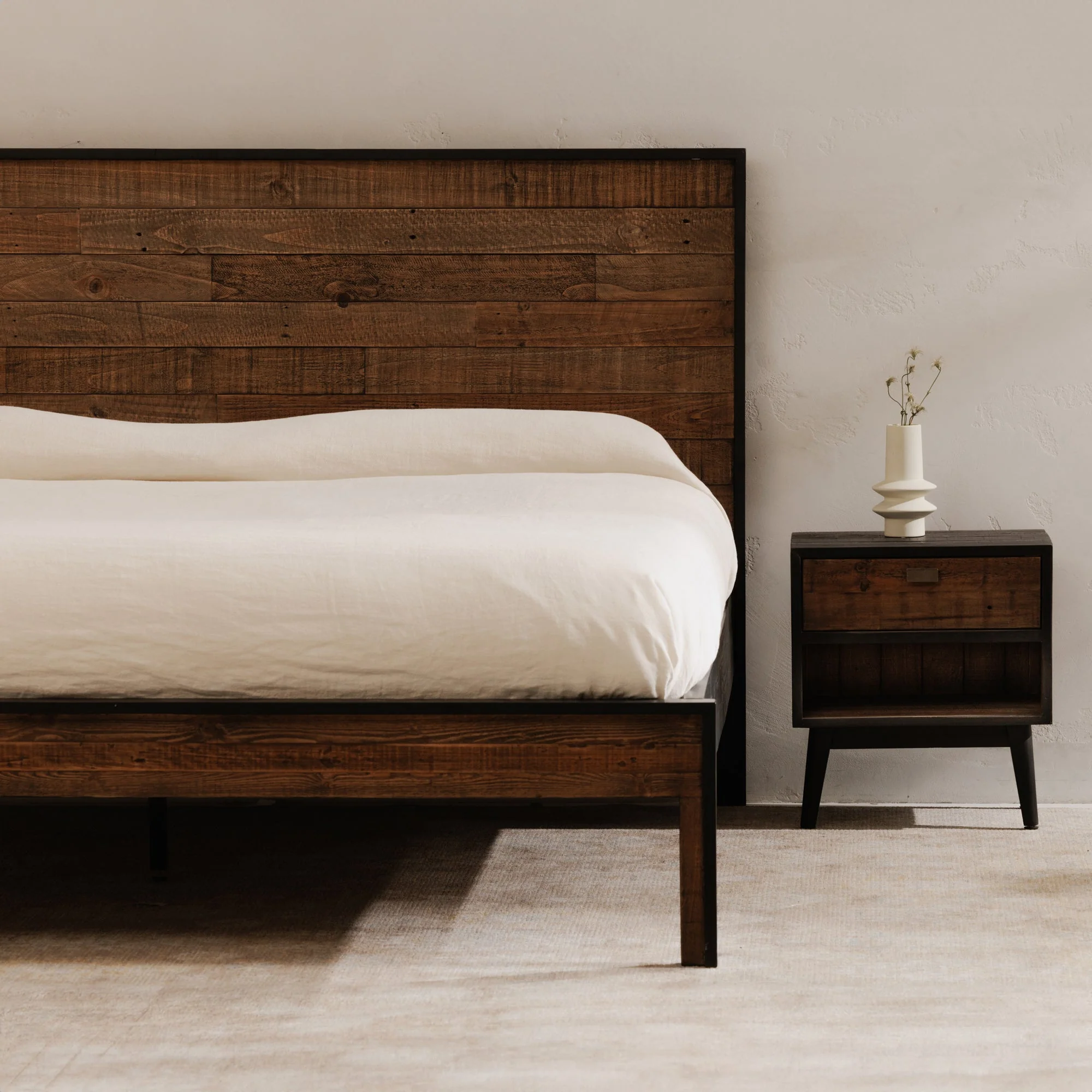 Moe's Home Collection Nova Reclaimed Wood Queen Size Bed - Image 9