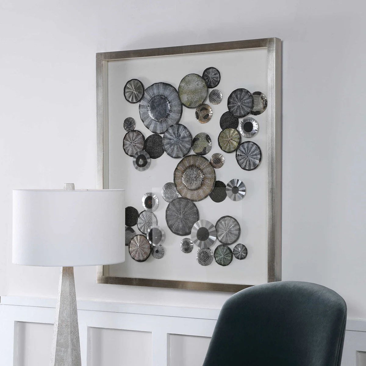 Uttermost Omala Abstact Iron Discs Shadow Box Frame - Image 5