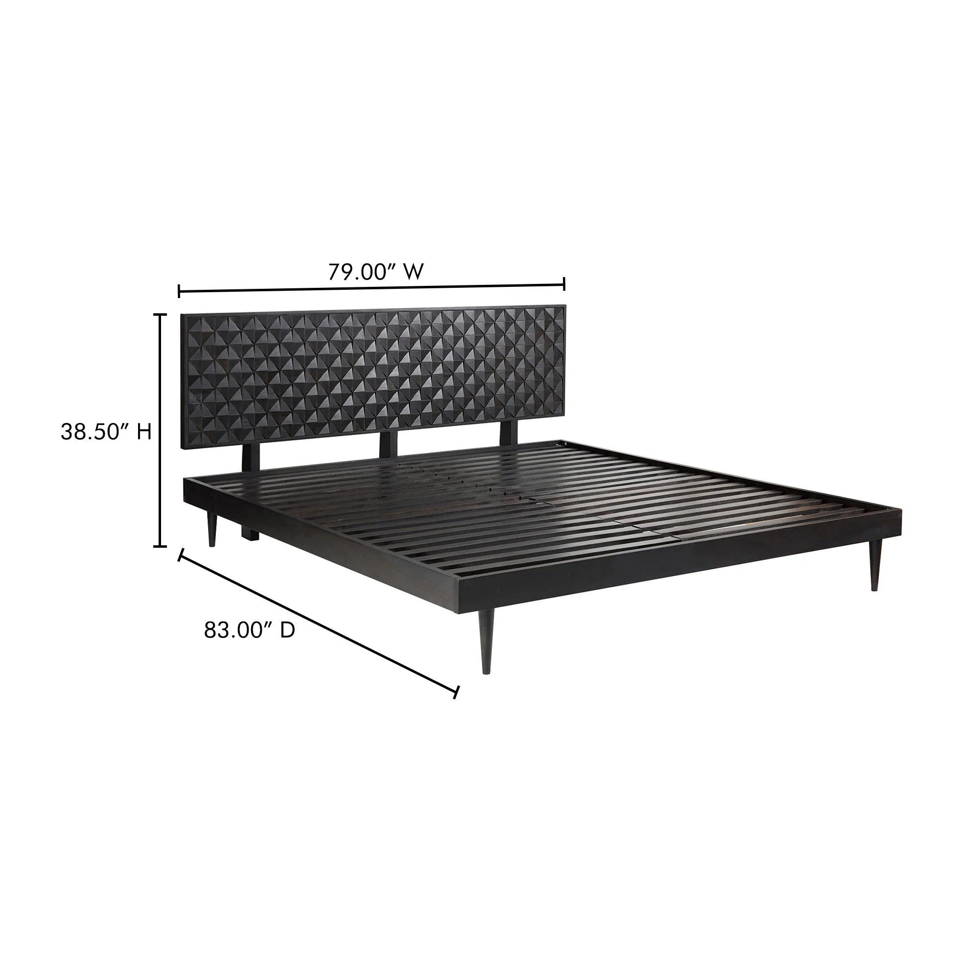 Moe's Home Collection Pablo Black King Bed - Image 13