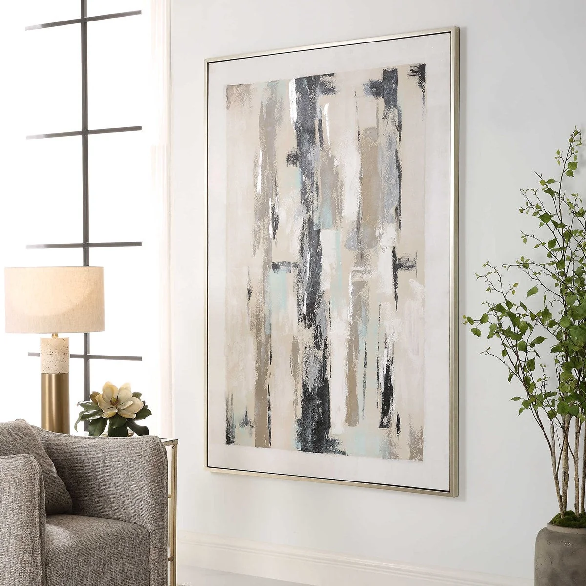 Uttermost Placidity Abstract Hand Painted Canvas - Image 3