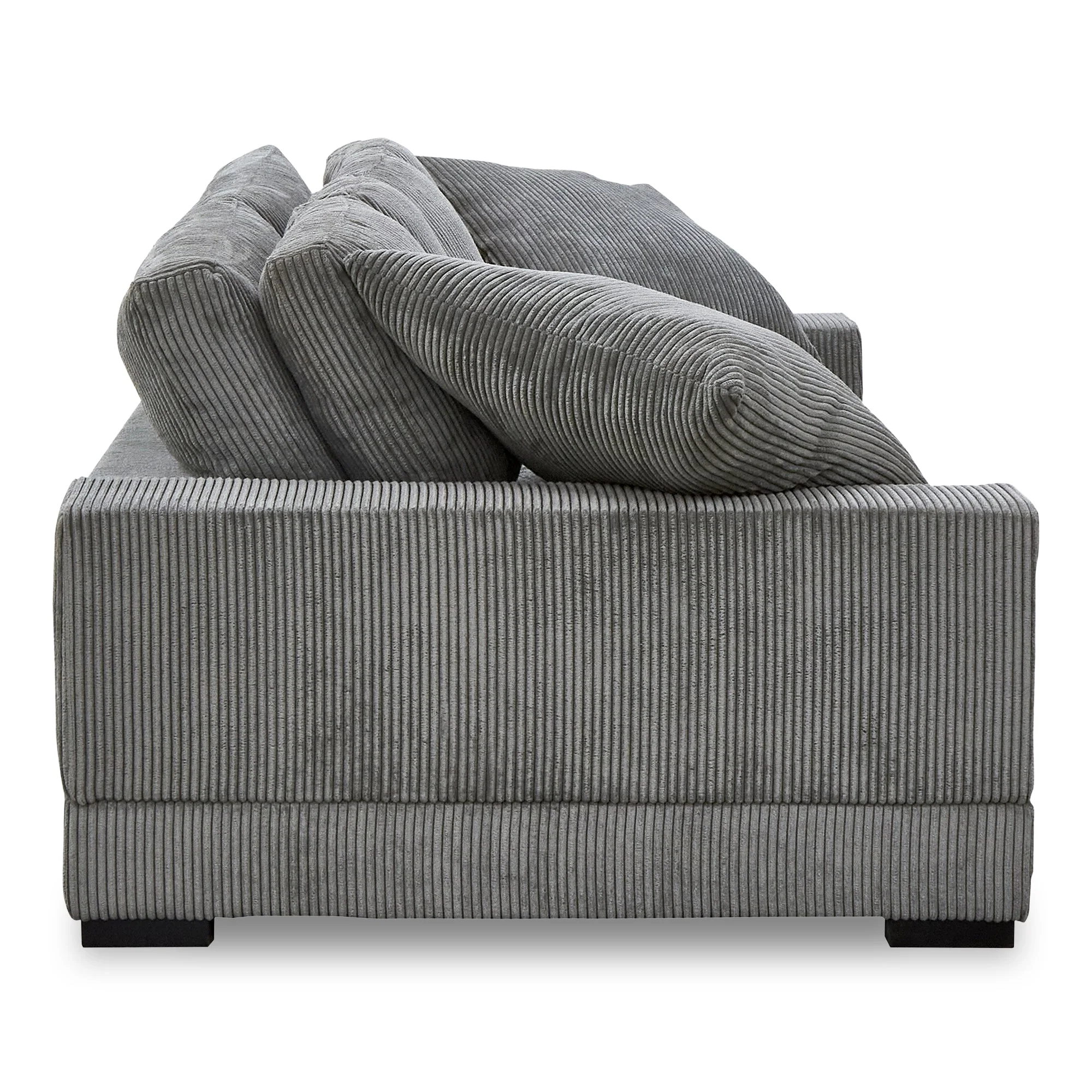 Moe's Home Collection Plunge Charcoal Sofa - Image 4