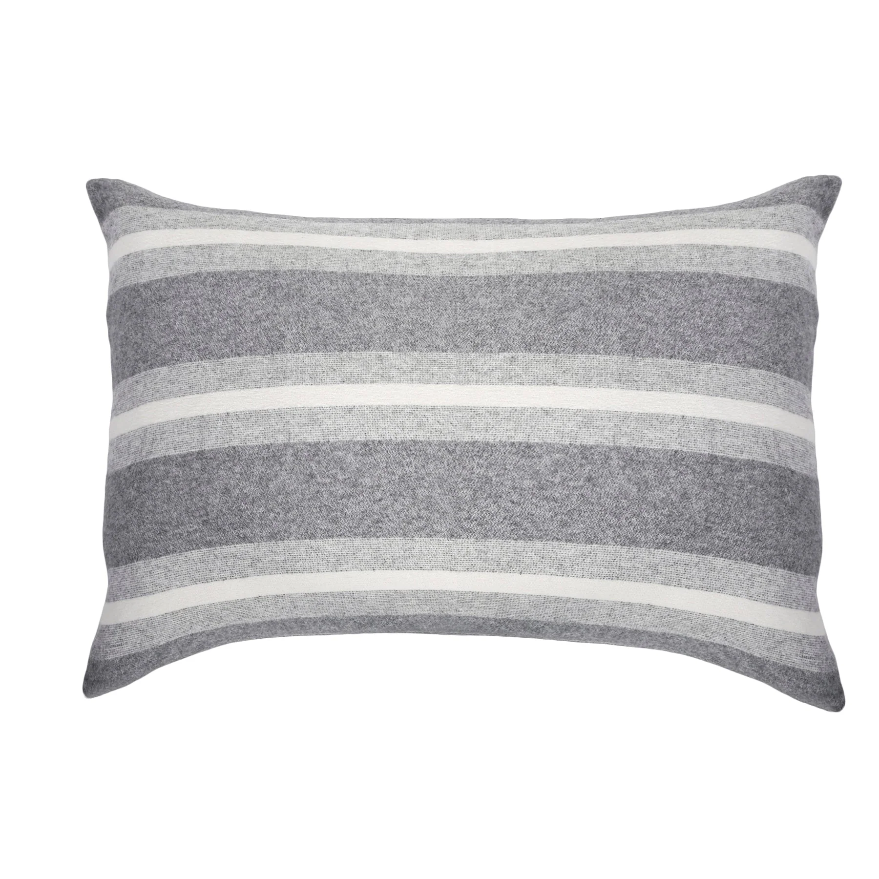 Pom Pom at Home Alpine Grey and Ivory Striped Blanket - Image 8