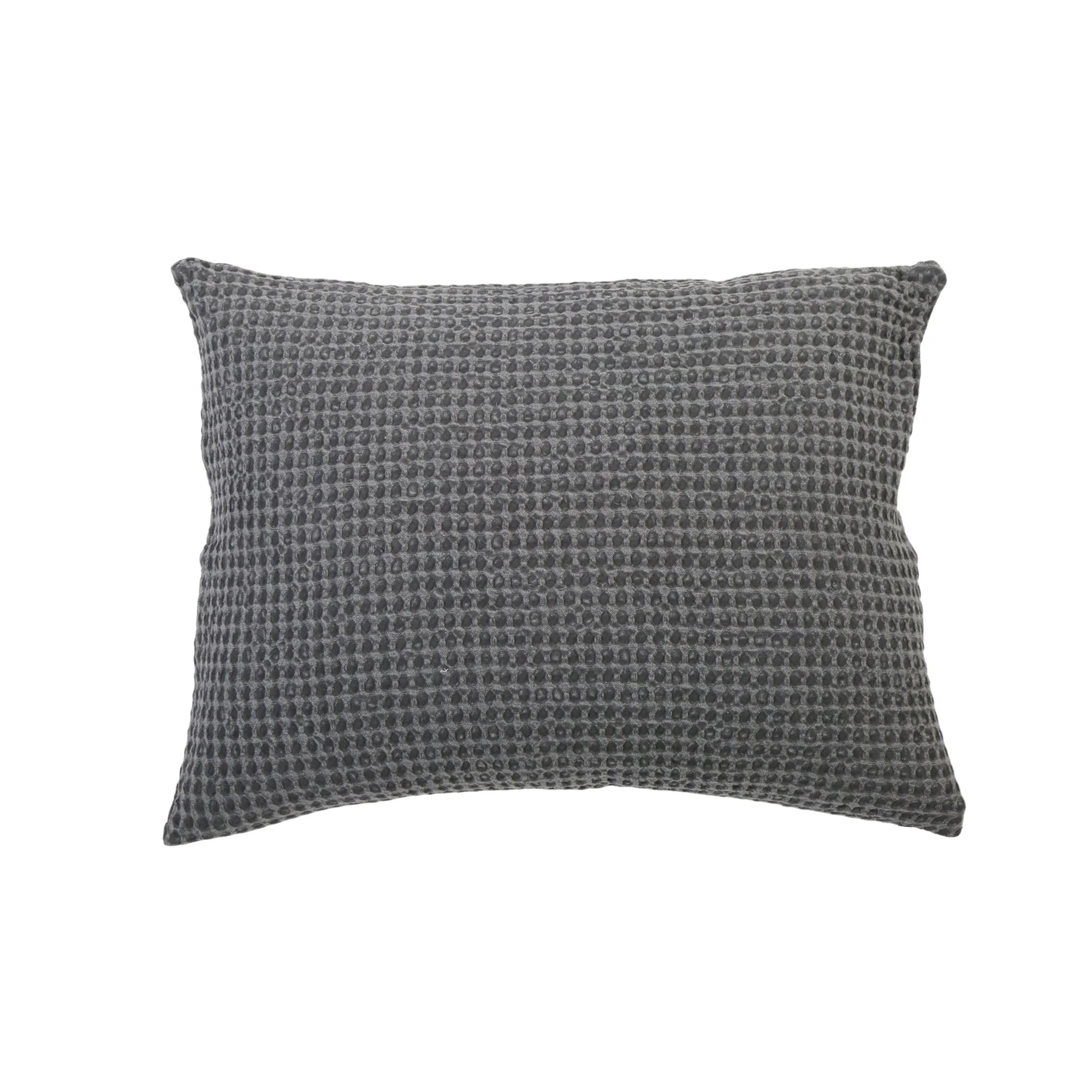 Pom Pom at Home Zuma Charcoal Waffle Weave Blanket and Pillow Shams ~ Available in Twin, Queen and King Sizes - Image 4
