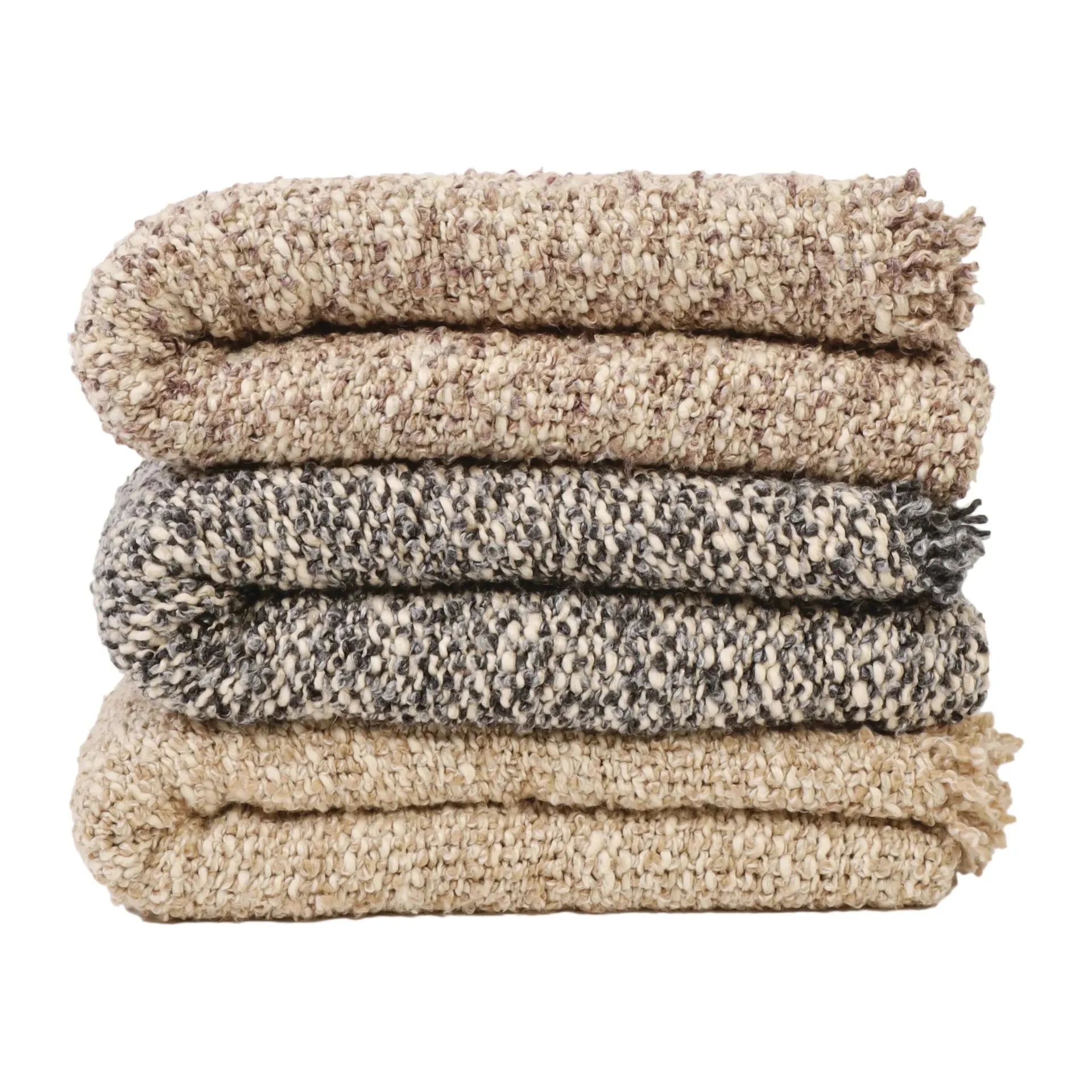 Pom Pom at Home Brentwood Pebble Boucle Throw Blanket ~ 50”  x 70” - Image 2