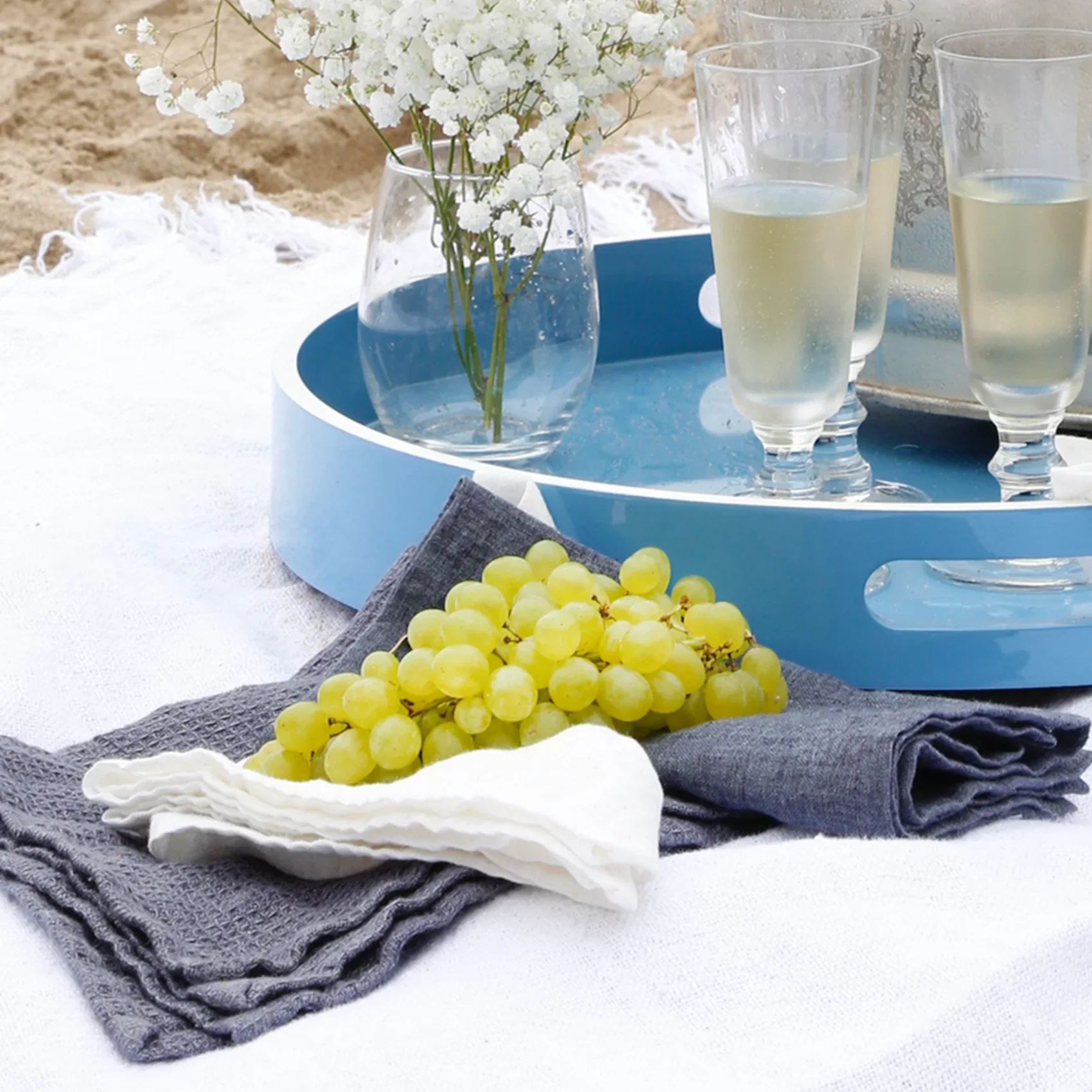Pom Pom at Home Glenn Set of 4 Napkins ~ Available in 5 Colors - Image 3