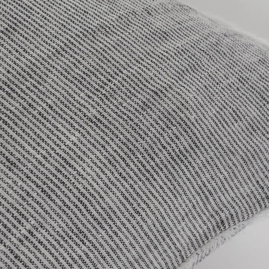 Pom Pom at Home Logan Charcoal Linen Big Pillow with Insert ~ 28” x 36” - Image 2