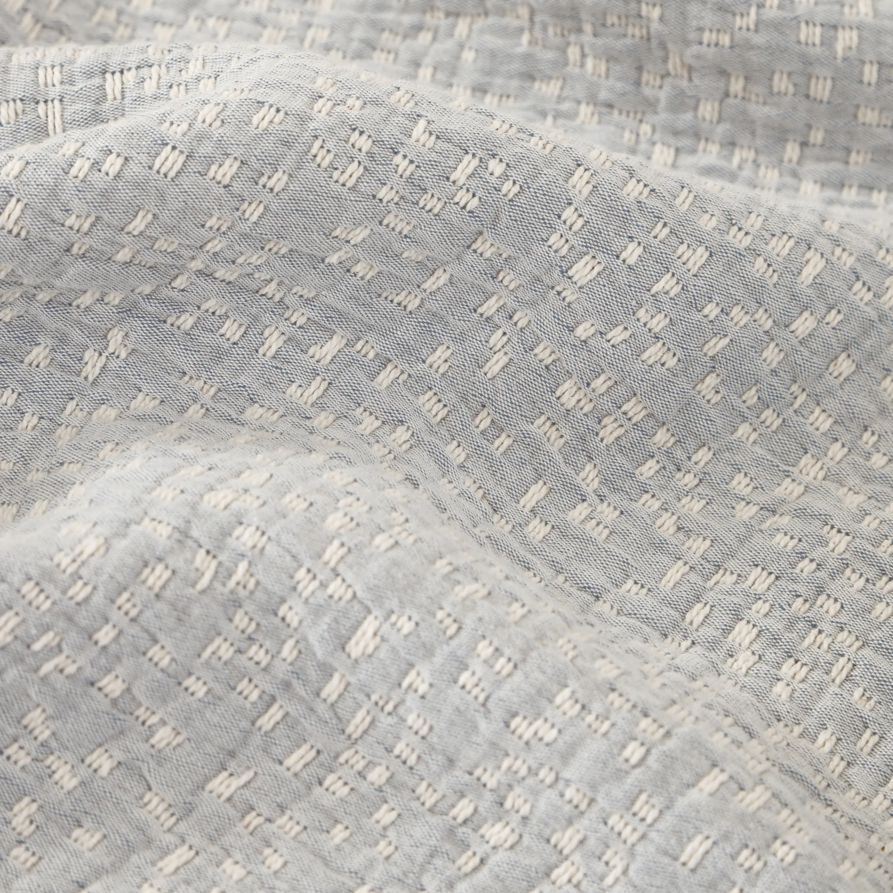 Pom Pom at Home Malibu Light Blue Matelasse Blanket  ~ Available in Twin/Twin XL, Queen and King Sizes - Image 3