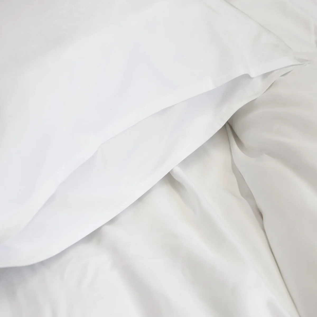 Pom Pom at Home Parker White Cotton Sateen Duvet Cover Set ~ Available in Twin, Queen and King Sized - Image 3
