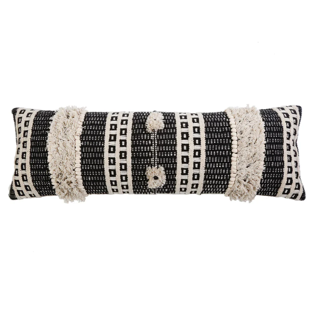 Pom Pom at Home Sawyer Hand Woven Pillow with Insert  ~ 14 x 40 - Image 2