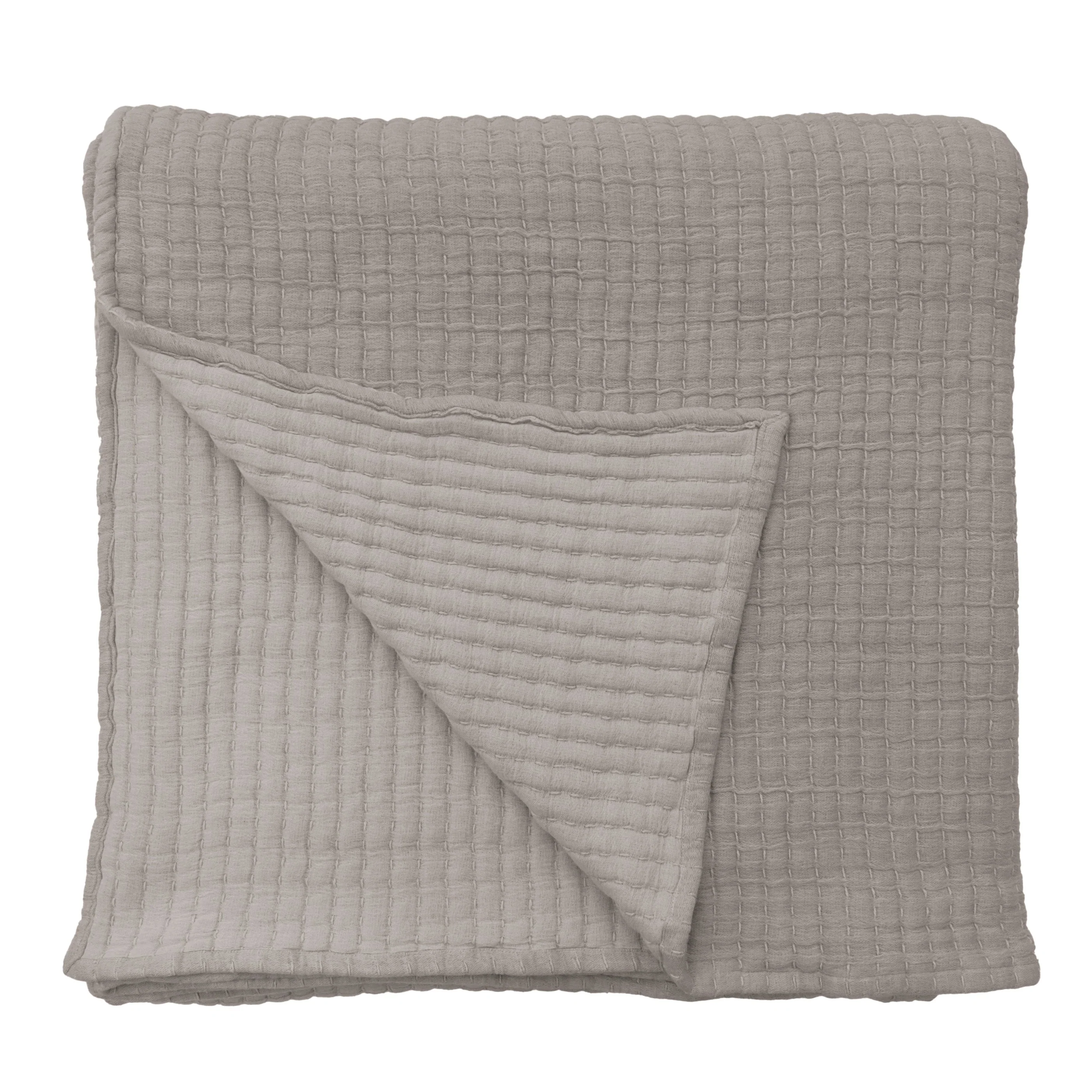 Pom Pom at Home Vancouver Grey Coverlet and Pillow Shams ~ Available in Twin, Queen and King Sizes - Image 3