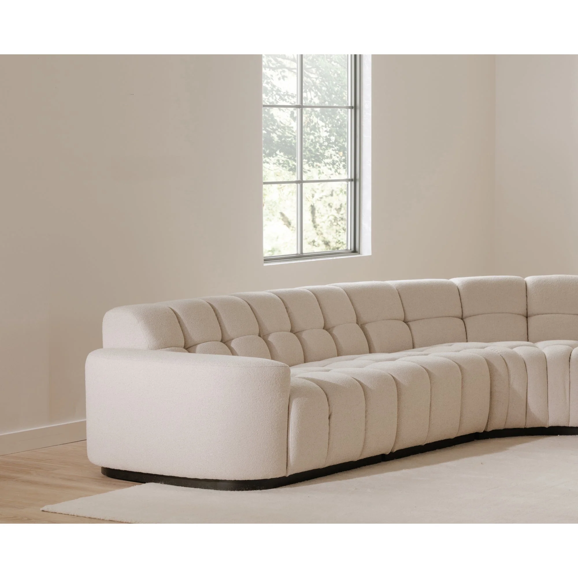 Moe's Home Collection Roman Oat L-Shaped Sectional - Image 11