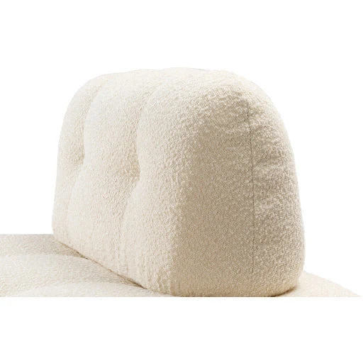 Surya Rouen Modern Tufted Cream Boucle Modular Chair - Image 9