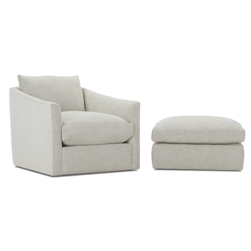 Rowe Furniture Adler Swivel Chair ~ Available To Custom Order In All Fabrics - Image 5