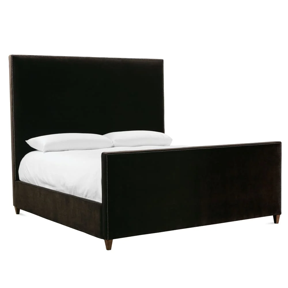 Rowe Furniture Glenwood 62" High Queen Size Upholstered Bed with Welt Trim~ Available To Custom Order In All Fabrics - Image 3