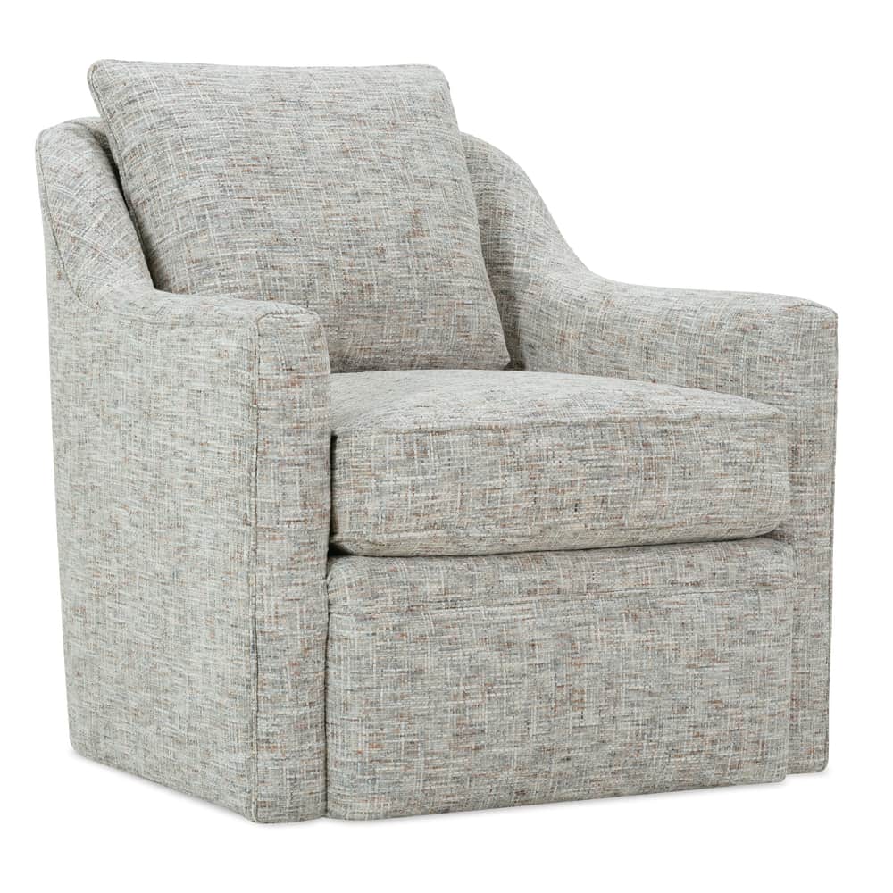 Rowe Furniture Hollins Upholstered Swivel Chair ~ Available in Swivel Glider Option and to Custom Order In All Fabrics - Image 4