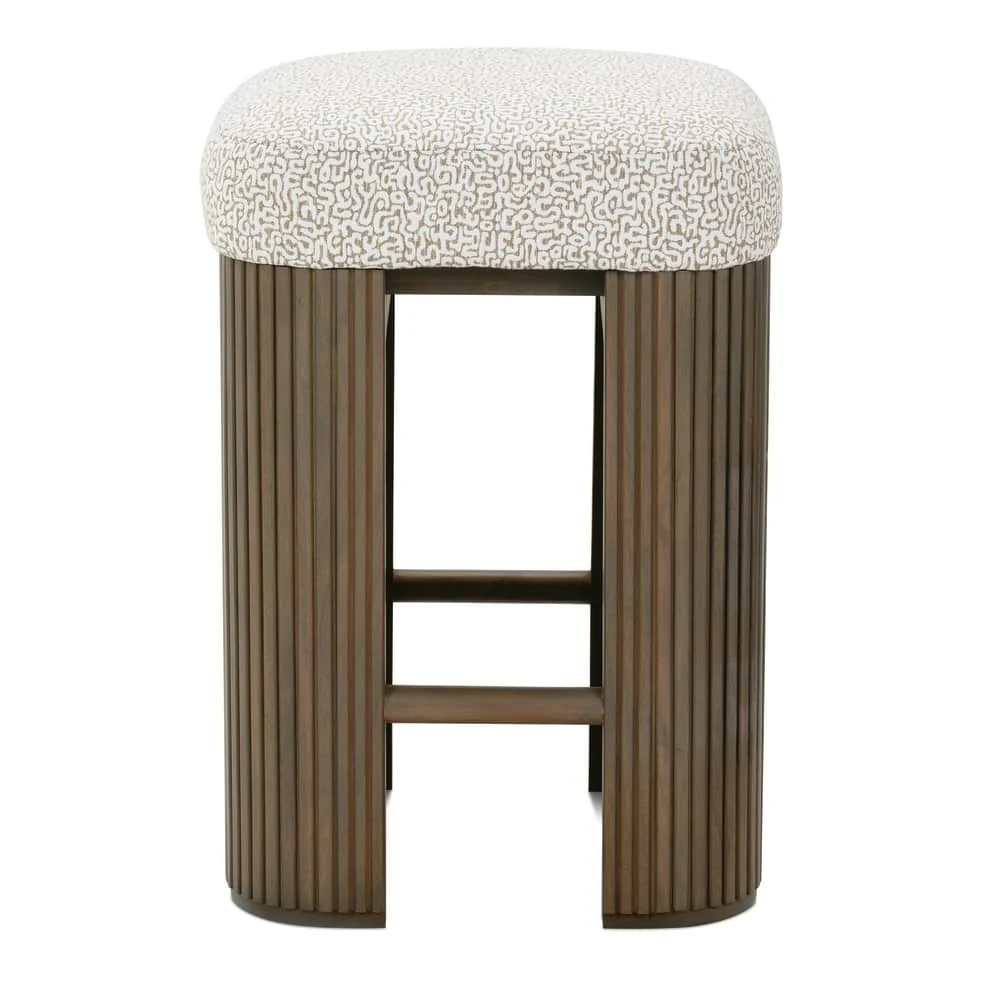 Rowe Furniture Kindred Barstool ~ Sesame or Godiva Finish ~ Available To Custom Order In All Fabrics - Image 5