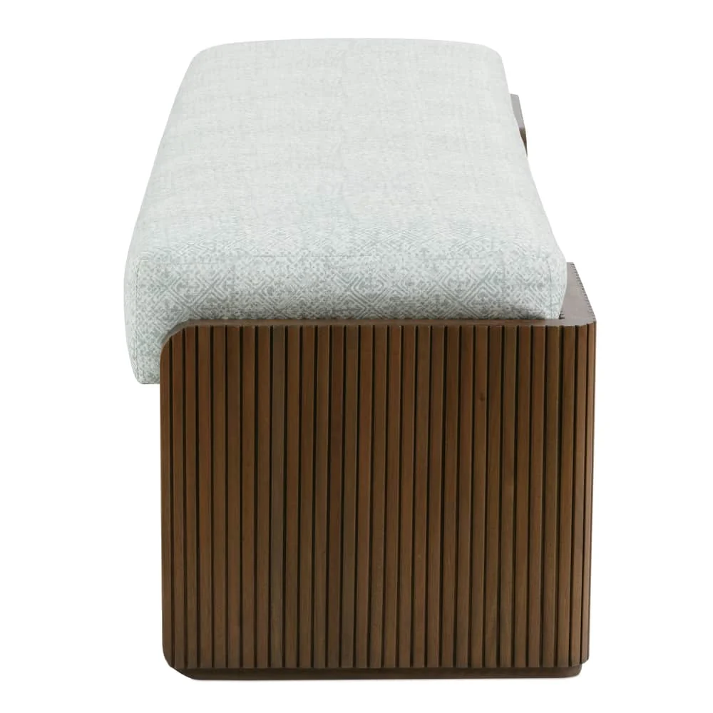 Rowe Furniture Kindred Rectangle Bench ~ Sesame or Godiva Finish ~ Available To Custom Order In All Fabrics - Image 15