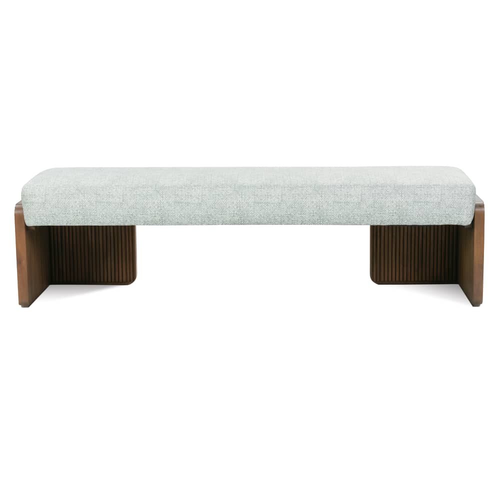Rowe Furniture Kindred Rectangle Bench ~ Sesame or Godiva Finish ~ Available To Custom Order In All Fabrics - Image 8