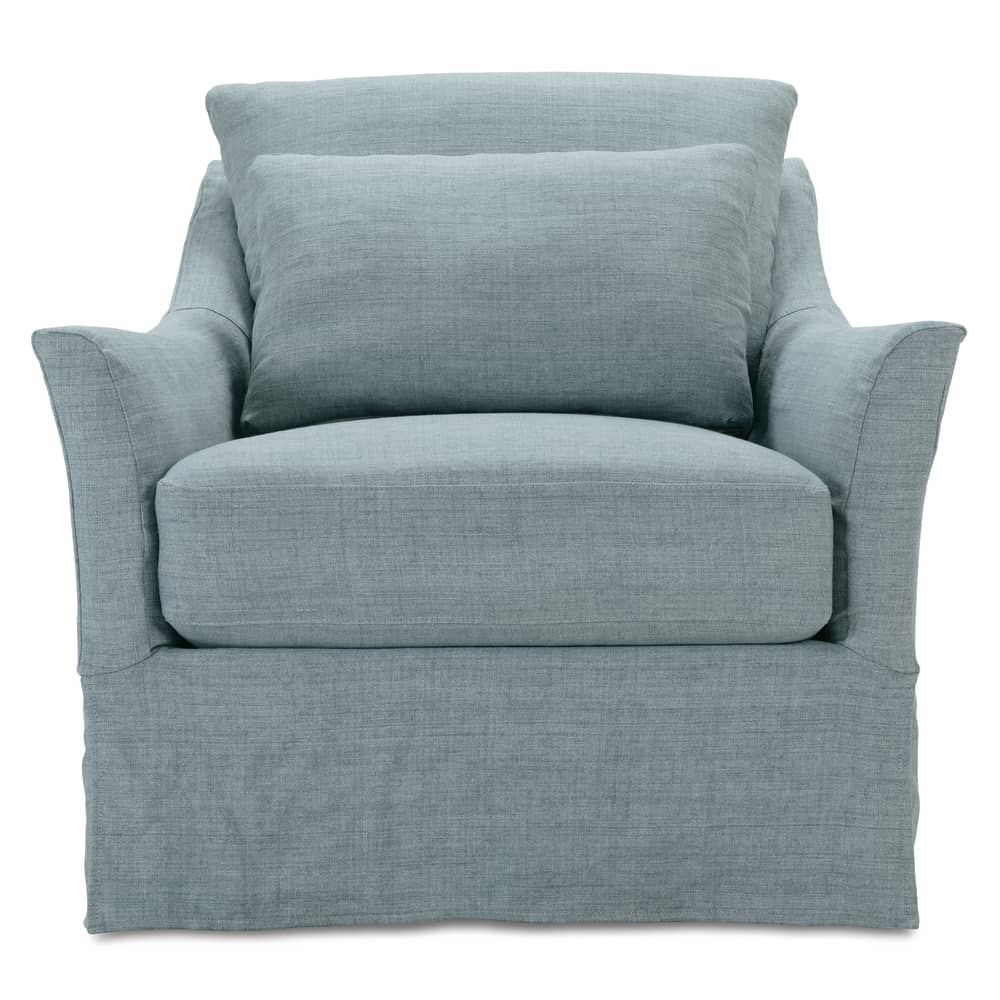 Rowe Furniture Moreau Slipcovered Swivel Chair ~  Available To Custom Order In All Fabrics